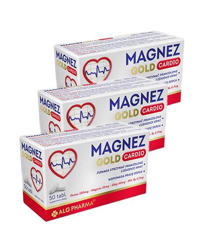  ALG PHARMA Magnez Gold Cardio - 3 x 50 tabl. Prawidłowe ciśnienie krwi i praca serca. - Apteka internetowa Melissa  