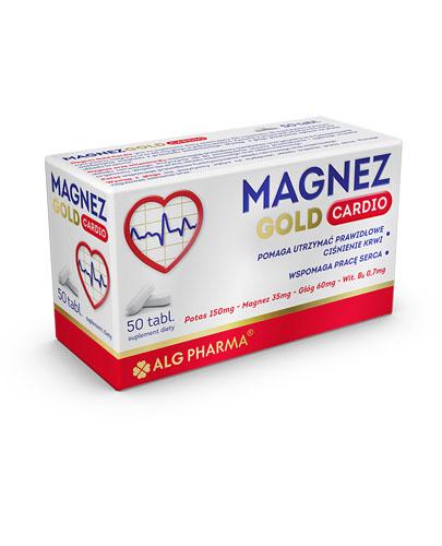  ALG PHARMA Magnez Gold Cardio - 50 tabl. Prawidłowe ciśnienie krwi i praca serca. - Apteka internetowa Melissa  