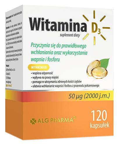  Alg Pharma Witamina D3 2000 j.m. - 120 kaps. - cena, opinie, dawkowanie - Apteka internetowa Melissa  