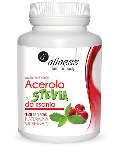 ALINESS Acerola ze stevią do ssania - 120 tabl. naturalna witamina C