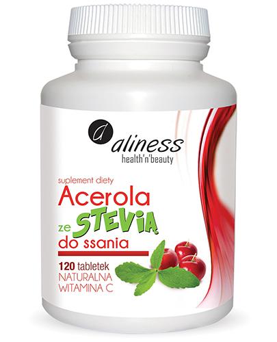  ALINESS Acerola ze stevią do ssania - 120 tabl. naturalna witamina C - Apteka internetowa Melissa  
