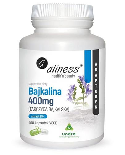  Aliness Bajkalina Extract 85% 400 mg, 100 kaps., cena, opinie, dawkowanie - Apteka internetowa Melissa  