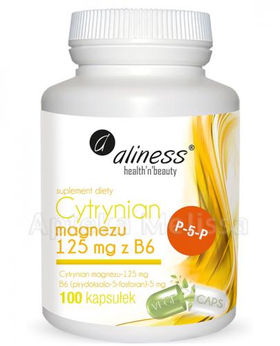  ALINESS Cytrynian magnezu 125 mg + B6, 100 kapsułek - Apteka internetowa Melissa  