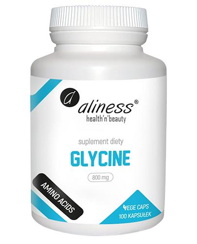  Aliness Glycine 800 mg, 100 vege kapsułki, cena, opinie, wskazania - Apteka internetowa Melissa  
