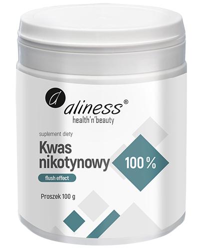 Aliness Kwas Nikotynowy Proszek czysty 100% flush effect, 100 g, cena, opinie, dawkowanie - Apteka internetowa Melissa  