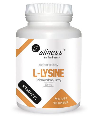  ALINESS L-Lysine 500 mg - 100 kaps. - budulec tkanek i odporności - cena, opinie, wskazania - Apteka internetowa Melissa  