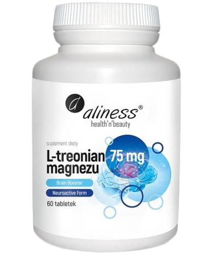  Aliness L-Treonian Magnezu 75 mg - 60 tabl. - cena, opinie, składniki - Apteka internetowa Melissa  