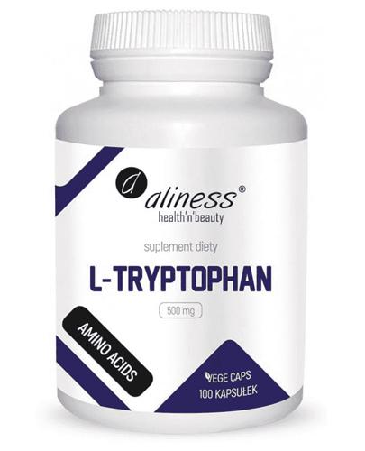  ALINESS L-Tryptophan 500 mg  - 100 kaps. - na problemy ze snem, obniżone samopoczucie - cena, dawkowanie, opinie  - Apteka internetowa Melissa  