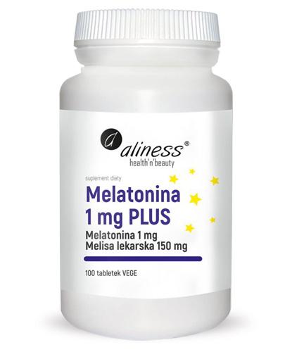  Aliness Melatonina 1 mg Plus - 100 tabl. Na bezsenność - cena, opinie, właściwości  - Apteka internetowa Melissa  