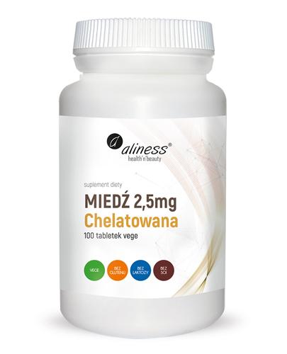  ALINESS Miedź chelatowana 2,5 mg - 100 tabletek - Apteka internetowa Melissa  