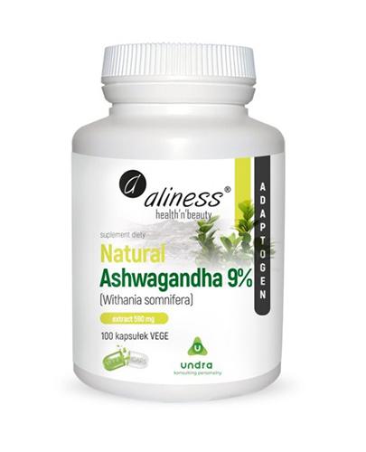  ALINESS Natural Ashwagandha 9% 590 mg, 100 kapsułek - Apteka internetowa Melissa  
