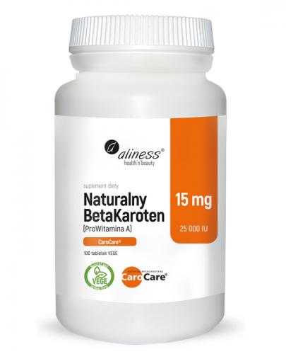  ALINESS Naturalny BetaKaroten 15 mg - 100 tabl. - Apteka internetowa Melissa  