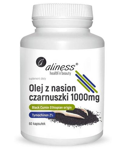  ALINESS Olej z nasion czarnuszki 1000 mg - 60 kaps - cena, wskazania - Apteka internetowa Melissa  