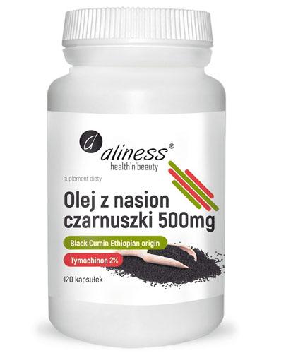  ALINESS Olej z nasion czarnuszki 500 mg - 120 kaps - cena, właściwości  - Apteka internetowa Melissa  