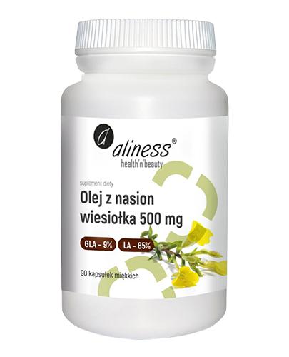  Aliness Olej z nasion wiesiołka 9%/85%  500 mg, 90 kapsułek, cena, opinie, stosowanie - Apteka internetowa Melissa  