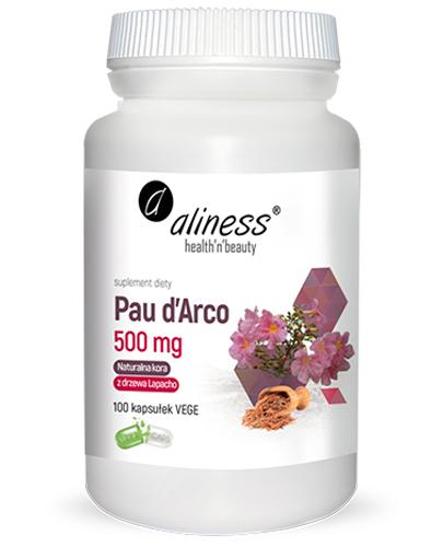  Aliness Pau d'Arco 500 mg naturalna kora z drzewa Lapacho, 100 kapsułek - Apteka internetowa Melissa  