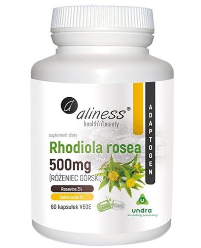  Aliness Rhodiola Rosea 500 mg - 60 kaps. - cena, opinie, działanie - Apteka internetowa Melissa  