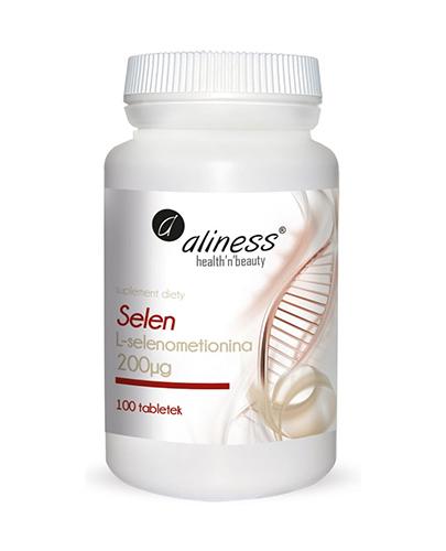  ALINESS Selen L-selenometionina 200 mcg, 100 tabletek - Apteka internetowa Melissa  