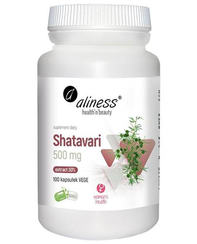  Aliness Shatavari 30% 500 mg, Dla równowagi hormonalnej, 100 kaps., cena, opinie, właściwości  - Apteka internetowa Melissa  