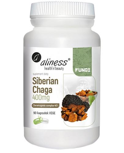  Aliness Siberian Chaga 400 mg, 90 kaps., cena, opinie, stosowanie - Apteka internetowa Melissa  