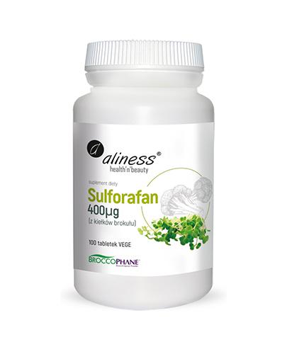  Aliness Sulforafan z kiełków brokułu 400 µg, 100 vege tabletek - Apteka internetowa Melissa  
