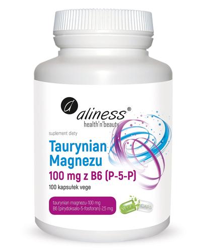  ALINESS Taurynian magnezu 100 mg z B6 - 100 kaps. - wysoka przyswajalność - cena, wskazania, opinie - Apteka internetowa Melissa  