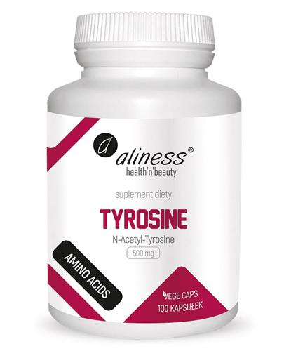  ALINESS Tyrosine 500 mg - 100 kaps. - zwiększa koncentrację, wspomaga walkę ze stresem - cena, dawkowanie, opinie  - Apteka internetowa Melissa  