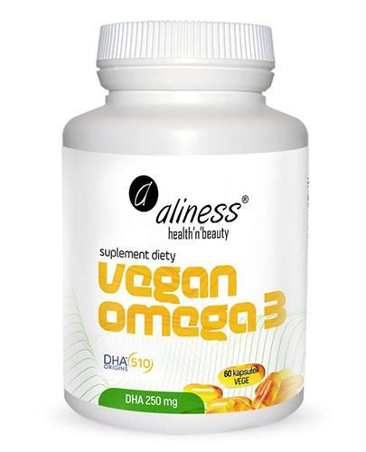  Aliness Vegan Omega 3 DHA 250 mg, 60 kaps., cena, opinie, stosowanie - Apteka internetowa Melissa  