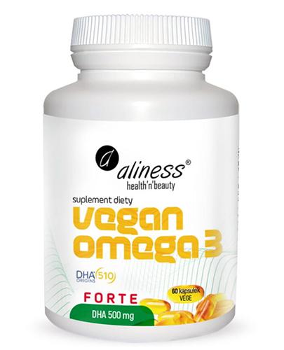  Aliness Vegan Omega 3 FORTE DHA 500 mg, 60 kaps., cena, opinie, wskazania - Apteka internetowa Melissa  