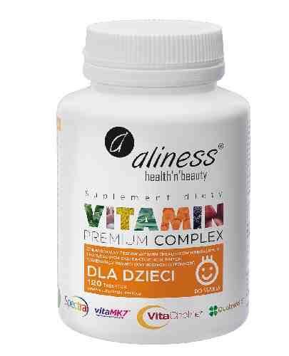  Aliness Vitamin Premium Complex dla dzieci, 120 tabletek - Apteka internetowa Melissa  