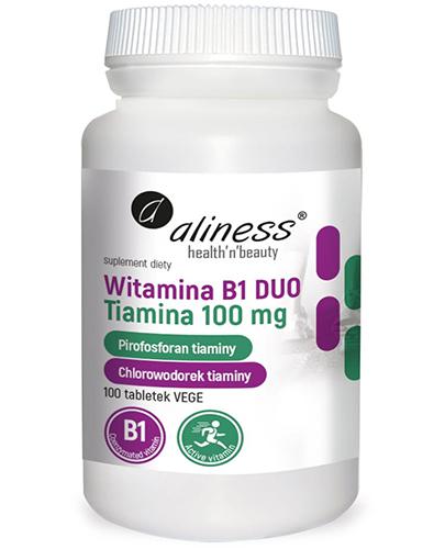  Aliness Witamina B1 Tiamina DUO 100 mg, 100 vege tabletek, cena, opinie, dawkowanie - Apteka internetowa Melissa  