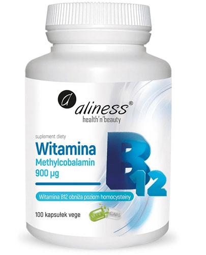  Aliness Witamina B12 Methylcobalamin 900 µg - 100 kaps. - cena, opinie, właściwości  - Apteka internetowa Melissa  