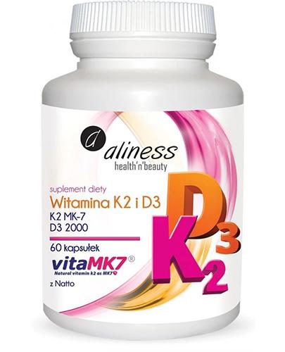  ALINESS Witamina K2 MK-7 100 µg z Natto + D3 - 60 kaps. - Apteka internetowa Melissa  