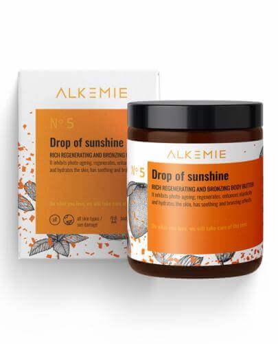 
                                                                          ALKEMIE SUN FOR EVERYONE! DROP OF SUNSHINE Bogate masło regenerująco-brązujące do ciała - 180 ml - Drogeria Melissa                                              