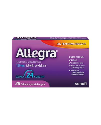  Allegra 120 mg, 20 tabletek - Apteka internetowa Melissa  