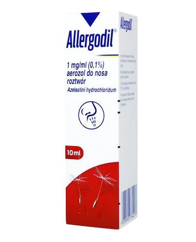  ALLERGODIL 0,1 mg Aerozol donosowy, 10 ml. Na alergię, cena, wskazania, właściwości - Apteka internetowa Melissa  