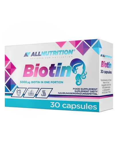 Allnutrition Biotin - 30 kaps. Na włosy i paznokcie - cena, opinie, właściwości 