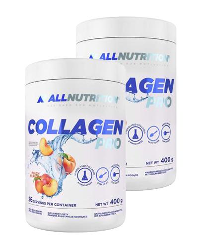  Allnutrition Collagen Pro Kolagen w proszku o smaku brzoskwiniowym - 2 x 400 g - Apteka internetowa Melissa  