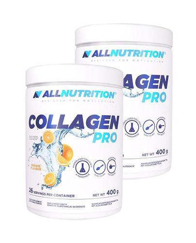  Allnutrition Collagen Pro Kolagen w proszku o smaku pomarańczowym - 2 x 400 g - Apteka internetowa Melissa  
