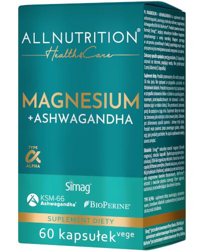  Allnutrition Health & Care Magnesium + Ashwagandha, 60 kapsułek - Apteka internetowa Melissa  