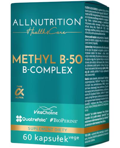  Allnutrition Health & Care Methyl B-50 B-Complex, 60 kapsułek - Apteka internetowa Melissa  