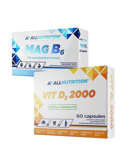  Allnutrition Mag B6 - 30 kaps. + ALLNUTRITION VIT D3 2000 - 60 kaps. - Apteka internetowa Melissa  
