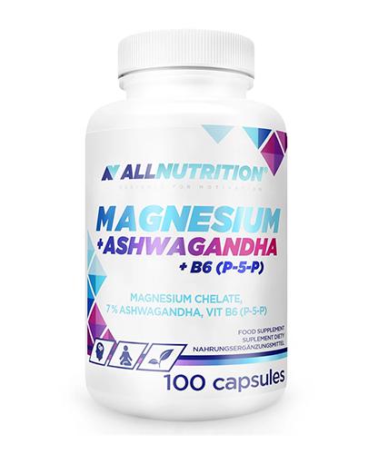  Allnutrition Magnesium + Ashwagandha + B6 (P-5-P), 100 kapsułek - Apteka internetowa Melissa  