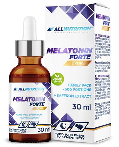  Allnutrition Melatonin Forte Drops, 30 ml, cena, opinie, skład - Apteka internetowa Melissa  