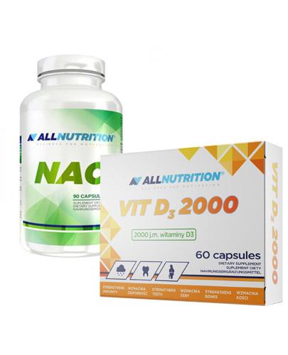 ALLNUTRITION NAC - 90 kaps. + ALLNUTRITION VIT D3 2000 - 60 kaps. - Apteka internetowa Melissa