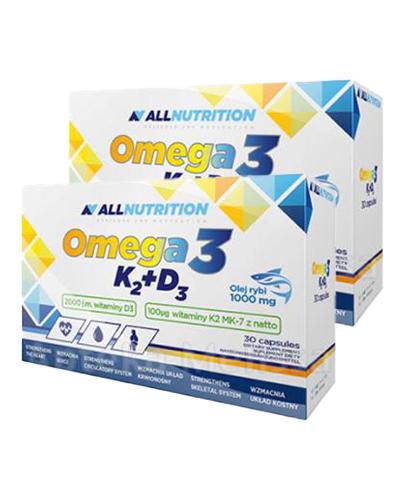  ALLNUTRITION Omega-3 + K2 + D3 - 2 x 30 kaps. - Apteka internetowa Melissa  