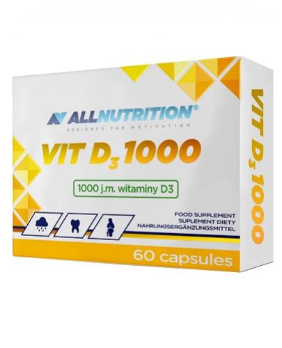  Allnutrition Vit D3 1000 - 60 kaps. - cena, opinie, wskazania  - Apteka internetowa Melissa  