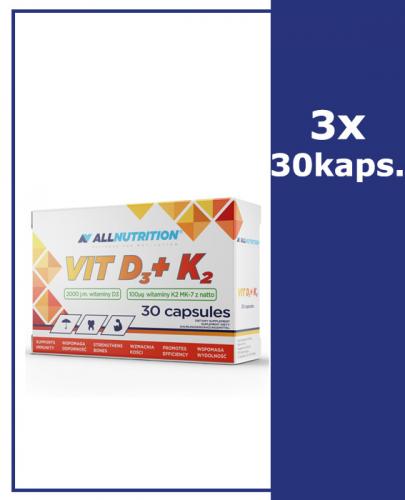 ALLNUTRITION VIT D3 + K2 - 3 x 30 kaps. - Apteka internetowa Melissa