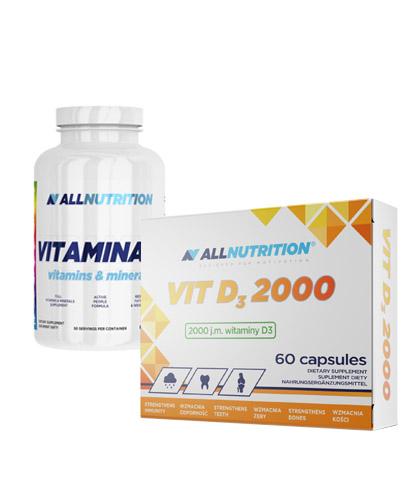  ALLNUTRITION Vitaminall - 60 kaps. + ALLNUTRITION VIT D3 2000 - 60 kaps. - Apteka internetowa Melissa  