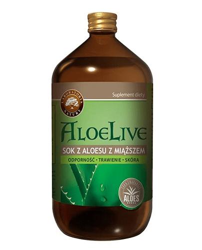  ALOELIVE Sok z aloesu z miąższem płyn - 1000 ml - Apteka internetowa Melissa  